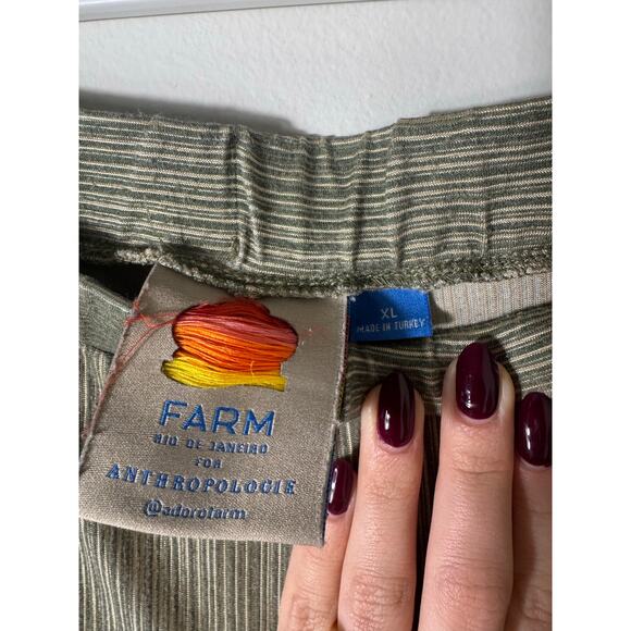 Farm Rio Anthropologie Guadalupe Parrot Wide Leg Pants Size XL - Picture 6 of 7